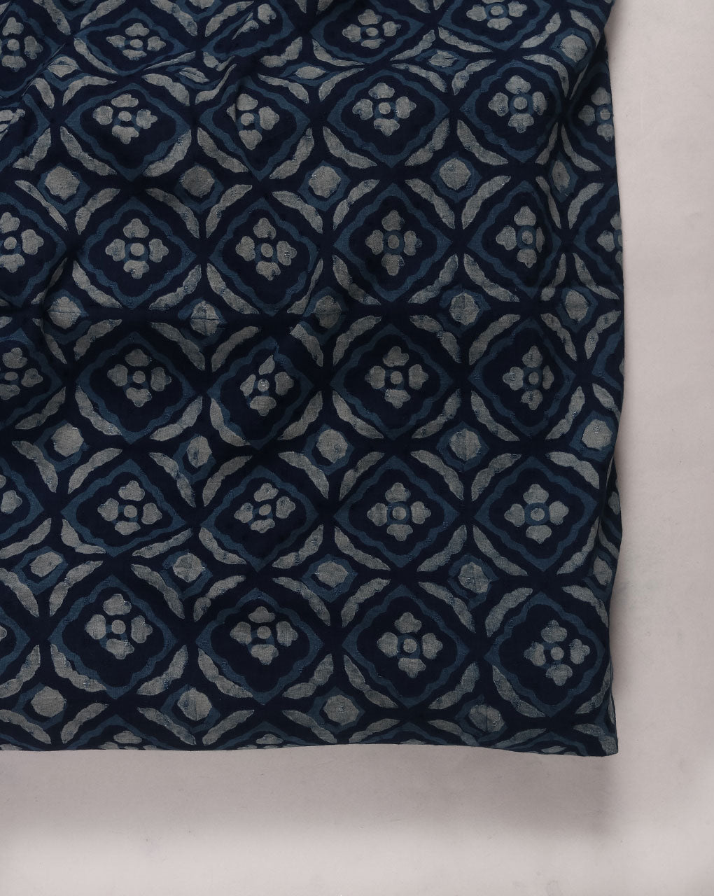 Indigo Akola Hand Block Cotton Fabric