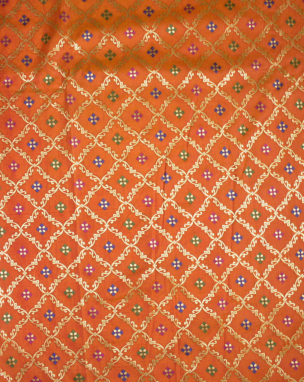 Zari Jacquard Banarasi Taffeta Silk Fabric